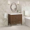 James Martin Vanities 36'' Vanity, Mid Century Walnut w/ 3 CM White Zeus Quartz Top 485-V36-WLT-3WZ - alternate 2